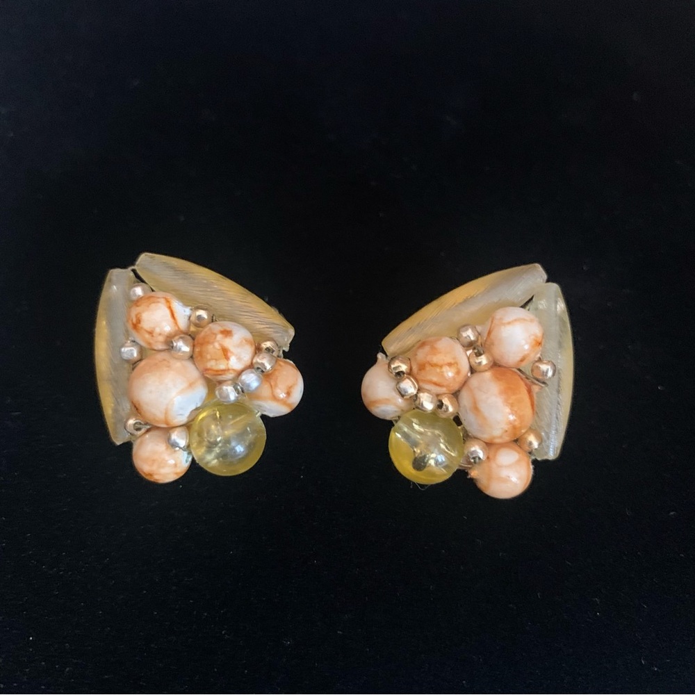 Vintage 60's Clip On Earrings Hong Kong
